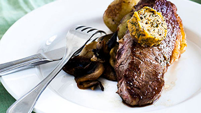 Tscharke A Thing of Beauty Grenache and BBQ’d T-Bone with Cafe De Paris Butter
