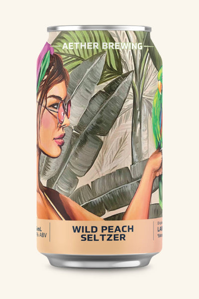Aether Brewing Wild Peach Seltzer