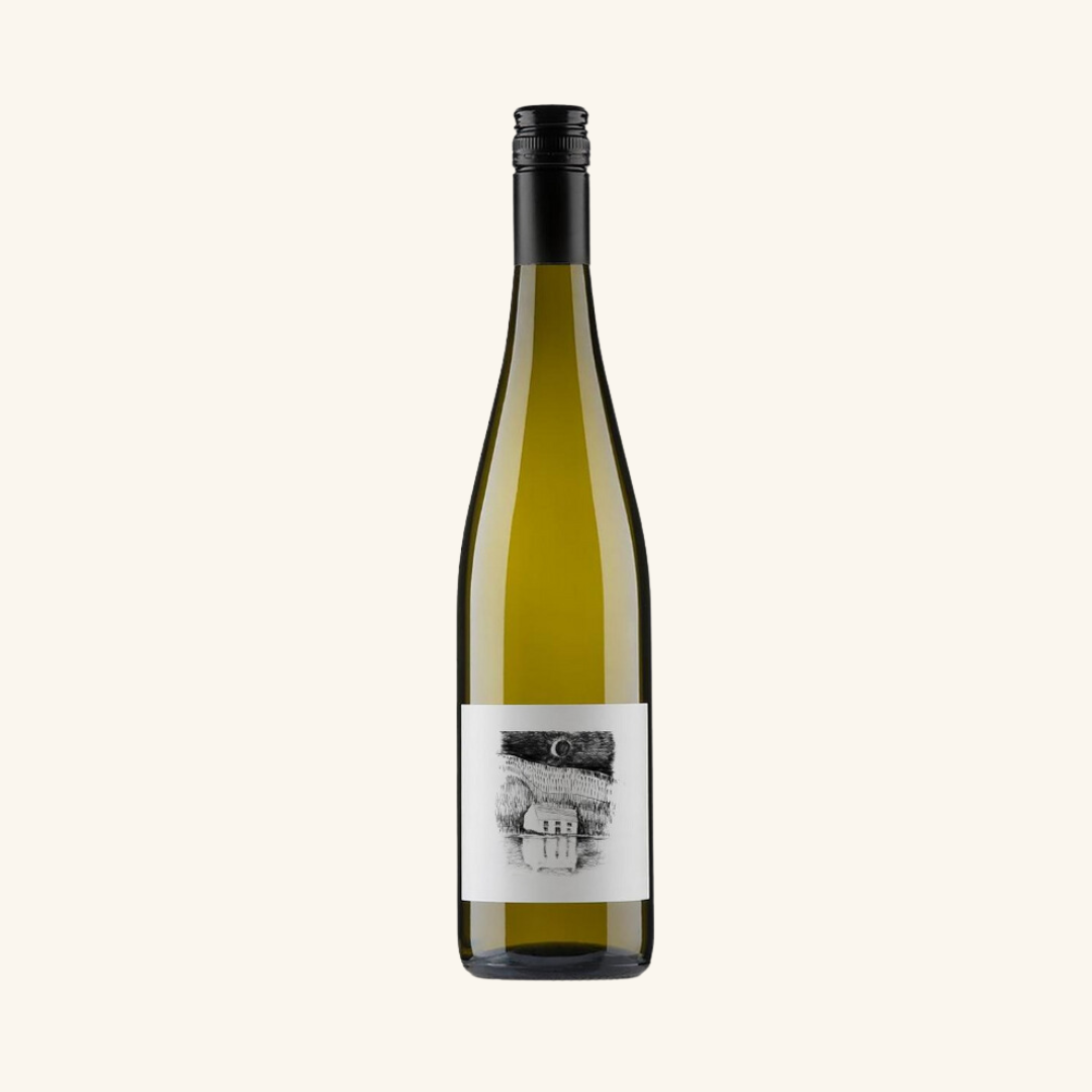 Bottle of Battles Blendaberg White Blend wine with a label depicting a close-up of a floral pattern.