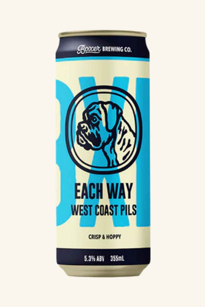 Boxer Each Way West Coast Pilsner 355ml - SINGLE