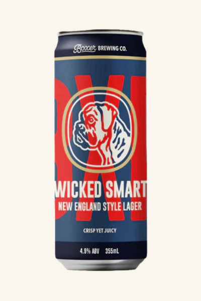 Boxer Wicked Smart New England Style Pilsner 355ml - SINGLE