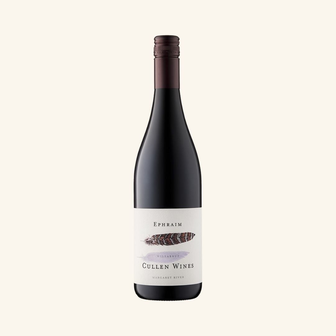 Wine bottle with 'Cullen Wines Ephraim' label on a white background