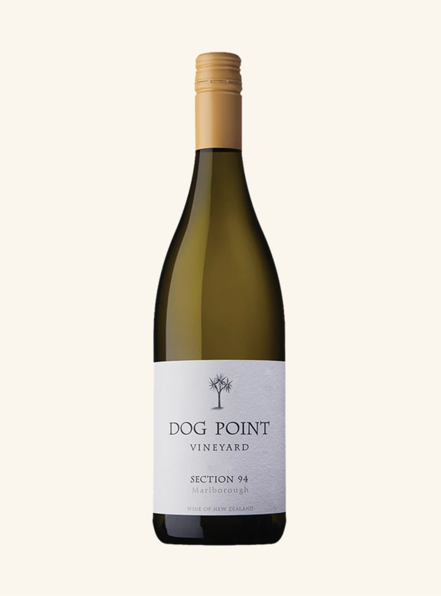 Dog Point Vineyard wine bottle branded Section 94 Marlborough on a white background