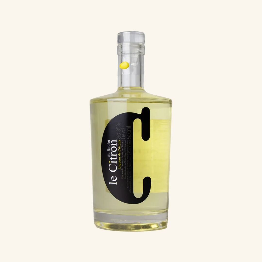 Bottle of 'le Citron by du roulot' on a white background